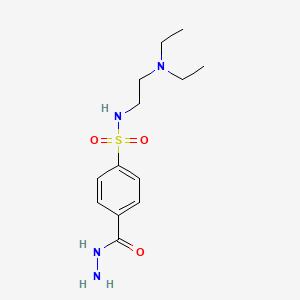N-[2-(diethylamino)ethyl]-4-(hydrazinecarbonyl)benzene-1-sulfonamide