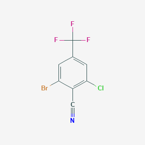 2-Bromo-6-chloro-4-(trifluoromethyl)benzonitrile