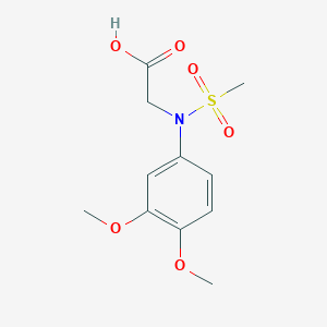 N-(3,4-dimethoxyphenyl)-N-(methylsulfonyl)glycine