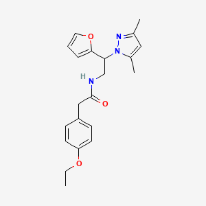 N-(2-(3,5-dimethyl-1H-pyrazol-1-yl)-2-(furan-2-yl)ethyl)-2-(4-ethoxyphenyl)acetamide