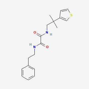 N1-(2-methyl-2-(thiophen-3-yl)propyl)-N2-phenethyloxalamide