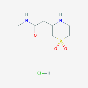 2-(1,1-dioxo-1lambda6-thiomorpholin-3-yl)-N-methylacetamide hydrochloride