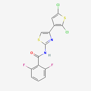 N-(4-(2,5-dichlorothiophen-3-yl)thiazol-2-yl)-2,6-difluorobenzamide