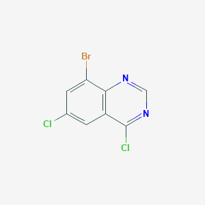 molecular formula C8H3BrCl2N2 B2700420 8-bromo-4,6-dichloroquinazoline CAS No. 100948-94-5