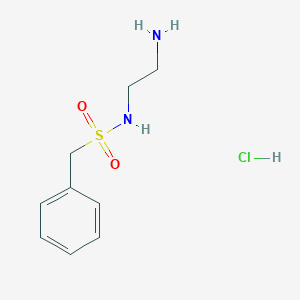 molecular formula C9H15ClN2O2S B2700425 N-(2-Aminoethyl)-1-phenylmethanesulfonamide hydrochloride CAS No. 56203-17-9