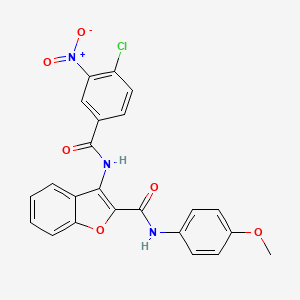 3-(4-chloro-3-nitrobenzamido)-N-(4-methoxyphenyl)benzofuran-2-carboxamide