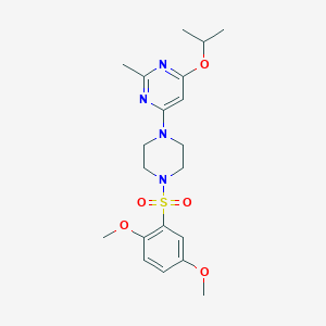 4-(4-((2,5-Dimethoxyphenyl)sulfonyl)piperazin-1-yl)-6-isopropoxy-2-methylpyrimidine