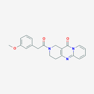 molecular formula C20H19N3O3 B2700437 2-(2-(3-甲氧基苯基)乙酰)-3,4-二氢-1H-二嘧啶并[1,2-a:4',3'-d]嘧啶-11(2H)-酮 CAS No. 1903771-81-2