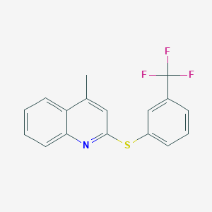 4-Methyl-2-{[3-(trifluoromethyl)phenyl]sulfanyl}quinoline