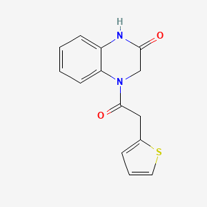 4-(2-Thiophen-2-ylacetyl)-1,3-dihydroquinoxalin-2-one