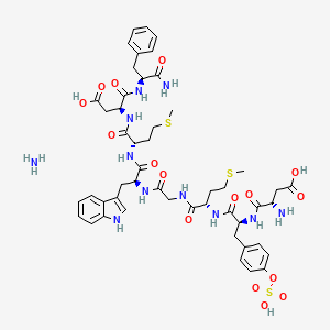 molecular formula C49H65N11O16S3 B2700472 Sincalide ammonium 