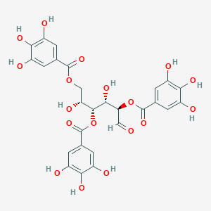 molecular formula C27H24O18 B027005 2,4,6-Tri-O-galloyl-D-glucose CAS No. 108043-99-8