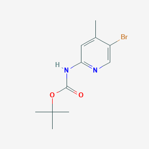 molecular formula C11H15BrN2O2 B2700503 TERT-BUTYL N-(5-BROMO-4-METHYLPYRIDIN-2-YL)CARBAMATE CAS No. 748812-64-8