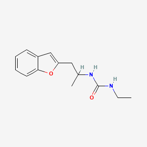 molecular formula C14H18N2O2 B2700535 1-[1-(1-benzofuran-2-yl)propan-2-yl]-3-ethylurea CAS No. 2034381-13-8