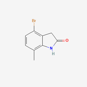 molecular formula C9H8BrNO B2700735 4-Bromo-7-methylindolin-2-one CAS No. 1260887-38-4