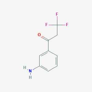 molecular formula C9H8F3NO B2700752 1-(3-Aminophenyl)-3,3,3-trifluoropropan-1-one CAS No. 13541-13-4