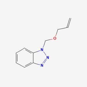 molecular formula C10H11N3O B2700796 1-[(Prop-2-en-1-yloxy)methyl]-1H-1,2,3-benzotriazole CAS No. 681455-41-4