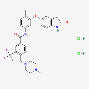 molecular formula C30H33Cl2F3N4O3 B2700809 DDR1-IN-1 dihydrochloride CAS No. 1780303-76-5