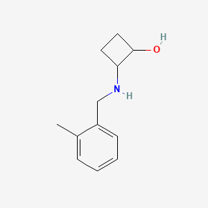 2-{[(2-Methylphenyl)methyl]amino}cyclobutan-1-ol