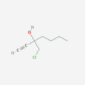 3-(Chloromethyl)hept-1-yn-3-ol