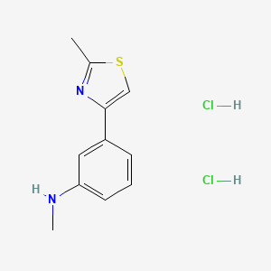 N-Methyl-3-(2-methyl-1,3-thiazol-4-yl)aniline;dihydrochloride