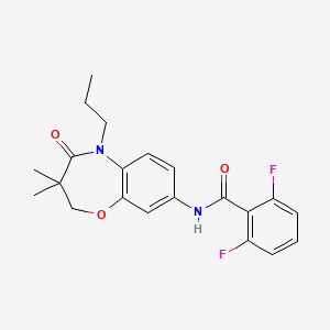 N-(3,3-dimethyl-4-oxo-5-propyl-2,3,4,5-tetrahydrobenzo[b][1,4]oxazepin-8-yl)-2,6-difluorobenzamide
