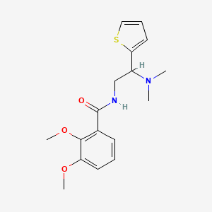 molecular formula C17H22N2O3S B2700840 N-(2-(dimethylamino)-2-(thiophen-2-yl)ethyl)-2,3-dimethoxybenzamide CAS No. 850626-80-1