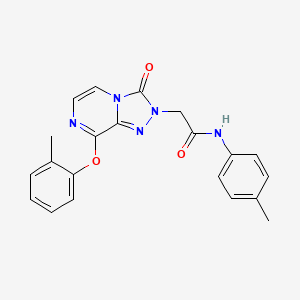 2-[8-(2-methylphenoxy)-3-oxo[1,2,4]triazolo[4,3-a]pyrazin-2(3H)-yl]-N-(4-methylphenyl)acetamide