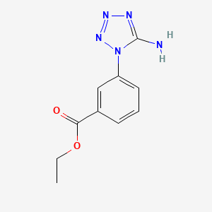molecular formula C10H11N5O2 B2700967 Ethyl 3-(5-aminotetrazol-1-yl)benzoate CAS No. 2248346-89-4