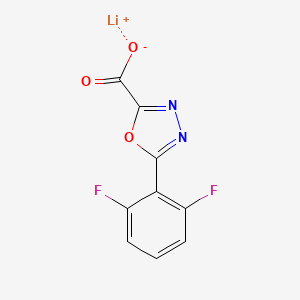 molecular formula C9H3F2LiN2O3 B2700970 Lithium 5-(2,6-difluorophenyl)-1,3,4-oxadiazole-2-carboxylate CAS No. 1909309-73-4