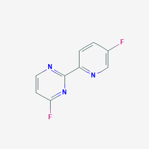 molecular formula C9H5F2N3 B2700984 4-Fluoro-2-(5-fluoropyridin-2-yl)pyrimidine CAS No. 2164519-21-3