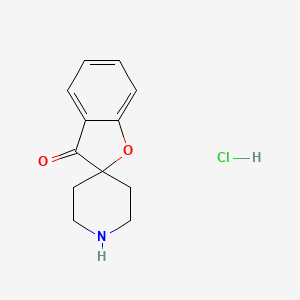 molecular formula C12H14ClNO2 B2700985 3H-spiro[1-benzofuran-2,4'-piperidin]-3-one hydrochloride CAS No. 1047657-69-1