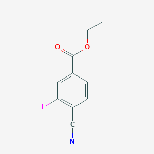 molecular formula C10H8INO2 B2701006 Ethyl 4-cyano-3-iodobenzoate CAS No. 371765-16-1