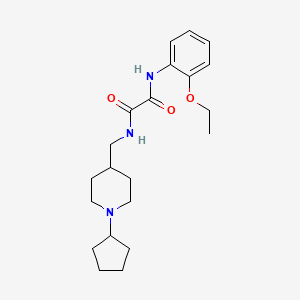 molecular formula C21H31N3O3 B2701056 N1-((1-cyclopentylpiperidin-4-yl)methyl)-N2-(2-ethoxyphenyl)oxalamide CAS No. 953138-28-8