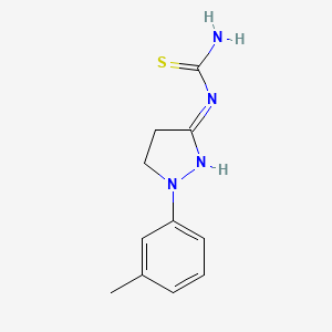 (1-m-Tolyl-4,5-dihydro-1H-pyrazol-3-yl)-thiourea