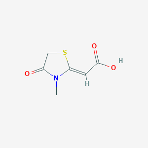Acetic acid, (3-methyl-4-oxo-2-thiazolidinylidene)-, (Z)-(9CI)