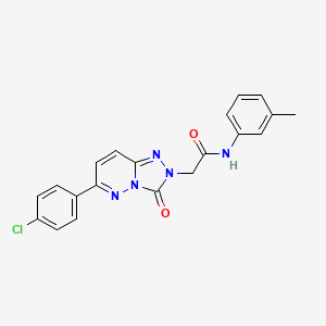 molecular formula C20H16ClN5O2 B2701089 2-[6-(4-chlorophenyl)-3-oxo-2H,3H-[1,2,4]triazolo[4,3-b]pyridazin-2-yl]-N-(3-methylphenyl)acetamide CAS No. 1251707-23-9