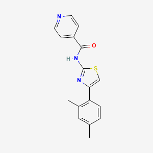 N-[4-(2,4-dimethylphenyl)-1,3-thiazol-2-yl]pyridine-4-carboxamide