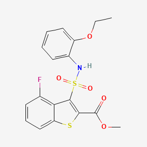 Methyl 3-[(2-ethoxyphenyl)sulfamoyl]-4-fluoro-1-benzothiophene-2-carboxylate