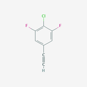 molecular formula C8H3ClF2 B2701115 2-Chloro-5-ethynyl-1,3-difluorobenzene CAS No. 177572-84-8