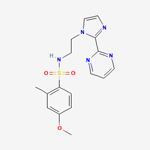 4-methoxy-2-methyl-N-(2-(2-(pyrimidin-2-yl)-1H-imidazol-1-yl)ethyl)benzenesulfonamide