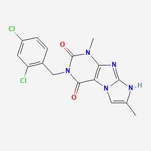 3-(2,4-dichlorobenzyl)-1,7-dimethyl-1H-imidazo[2,1-f]purine-2,4(3H,8H)-dione