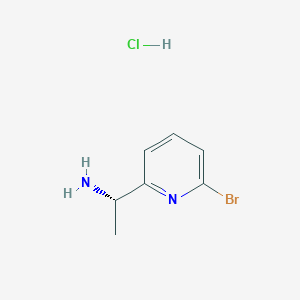 molecular formula C7H10BrClN2 B2701187 (S)-1-(6-bromopyridin-2-yl)ethan-1-amine hydrochloride CAS No. 1415303-42-2