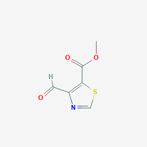 molecular formula C6H5NO3S B2701188 Methyl 4-formyl-1,3-thiazole-5-carboxylate CAS No. 1803587-70-3