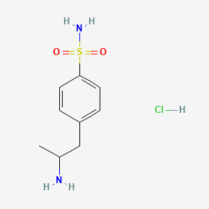 4-(2-Aminopropyl)benzenesulfonamide;hydrochloride