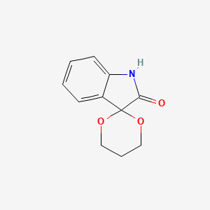 molecular formula C11H11NO3 B2701232 Spiro[indoline-3,2'-[1,3]dioxan]-2-one CAS No. 113549-13-6
