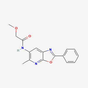 2-methoxy-N-(5-methyl-2-phenyloxazolo[5,4-b]pyridin-6-yl)acetamide