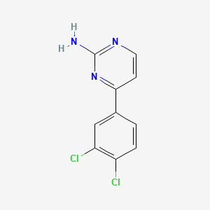 molecular formula C10H7Cl2N3 B2701293 2-Amino-4-(3,4-dichlorophenyl)pyrimidine CAS No. 392307-26-5