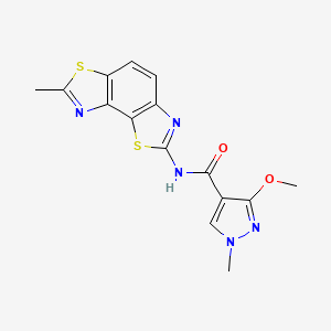3-methoxy-1-methyl-N-(7-methylbenzo[1,2-d:3,4-d']bis(thiazole)-2-yl)-1H-pyrazole-4-carboxamide