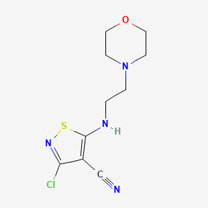 3-Chloro-5-[(2-morpholinoethyl)amino]-4-isothiazolecarbonitrile